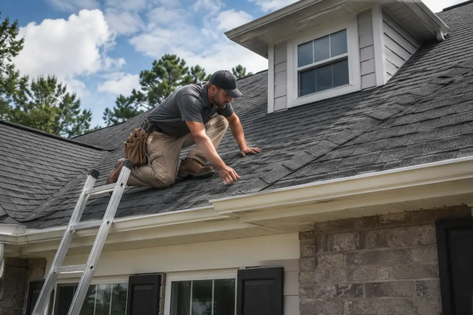 Roof inspection on home in Greenwood South Carolina