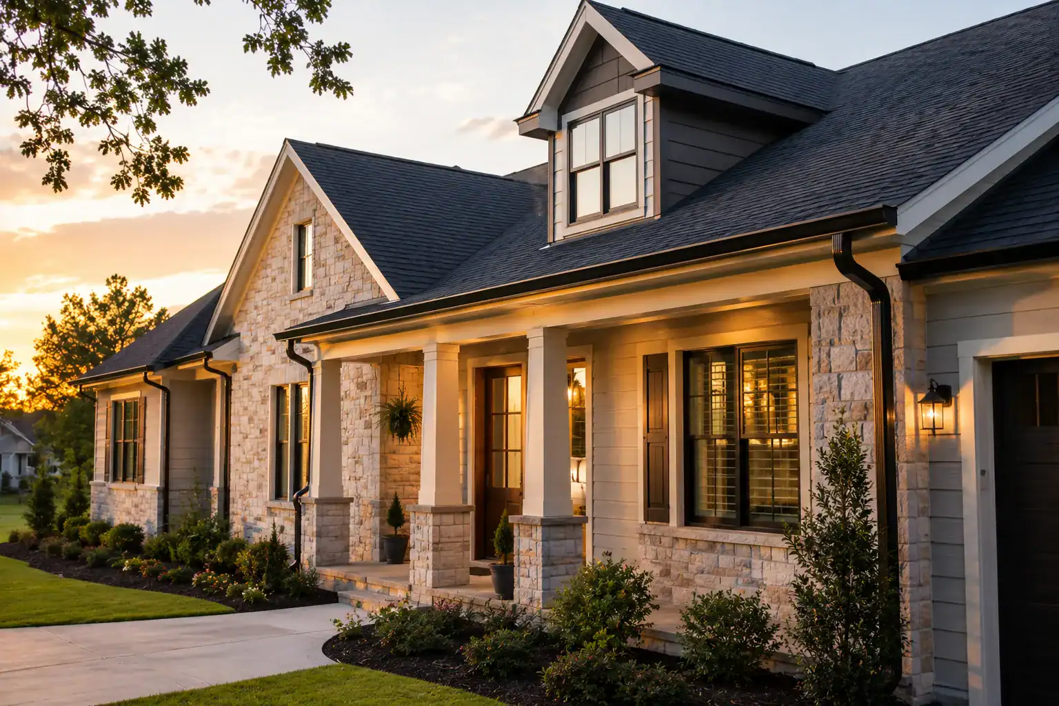 Beautiful home with seamless gutters in Greenwood SC
