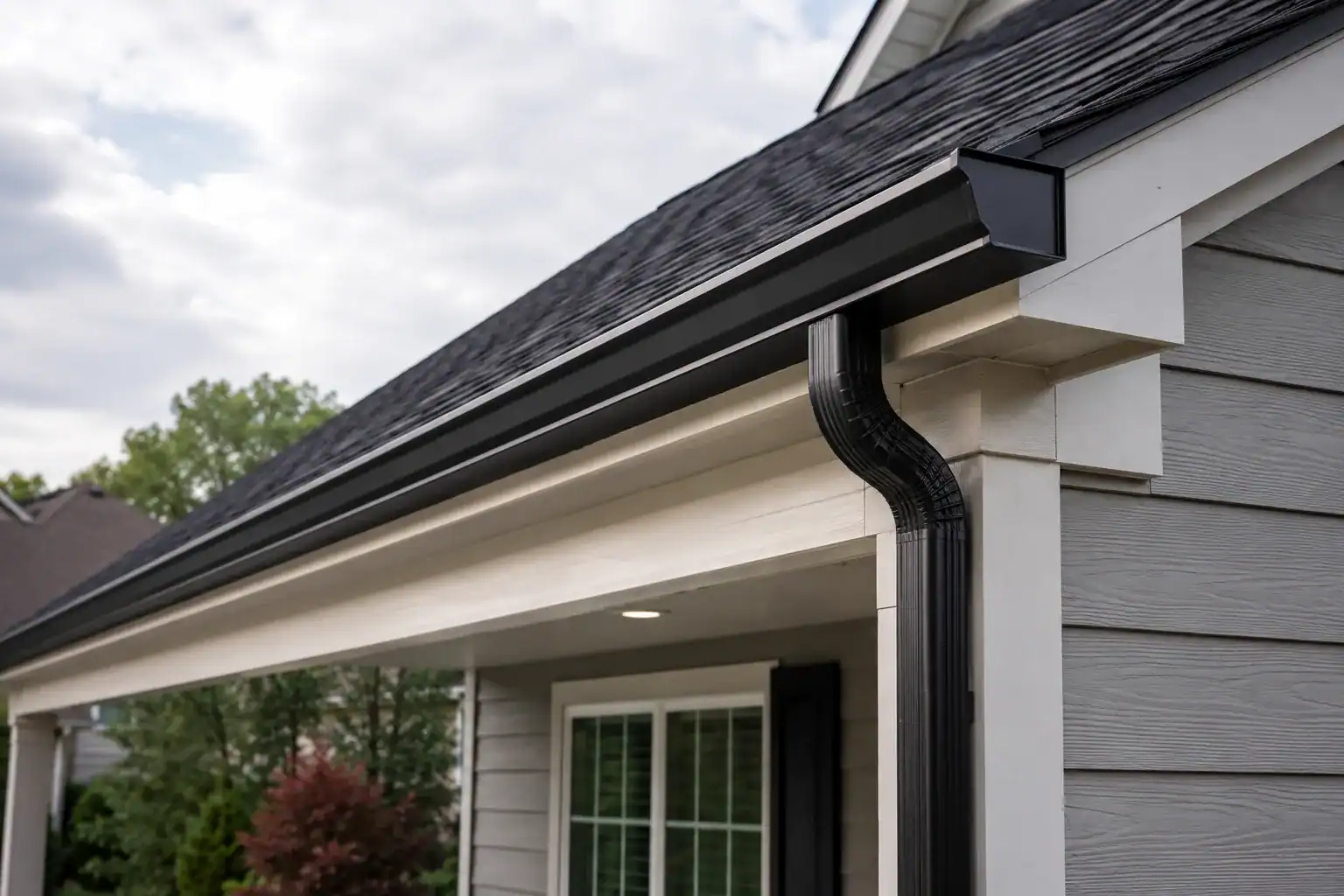 Seamless gutters installed on home in Greenwood SC